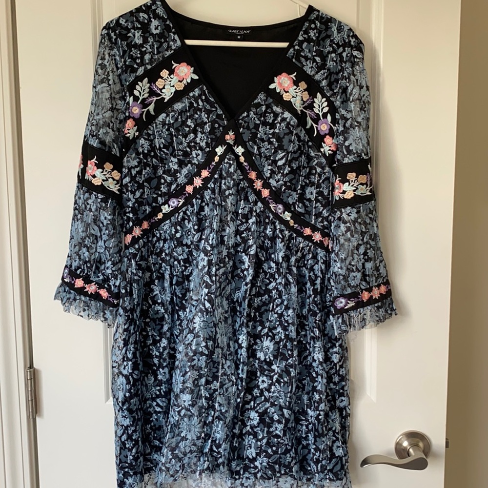 DorDor Couture floral mini dress